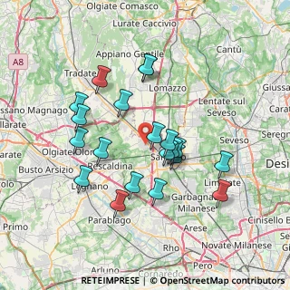 Mappa 21040 Gerenzano VA, Italia (6.625)