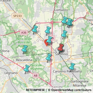 Mappa 21040 Gerenzano VA, Italia (3.73929)