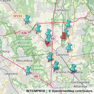 Mappa 21040 Gerenzano VA, Italia (3.996)