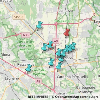 Mappa 21040 Gerenzano VA, Italia (2.88571)