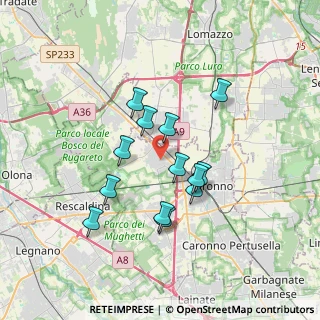 Mappa 21040 Gerenzano VA, Italia (2.95538)