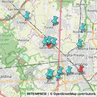 Mappa 21040 Gerenzano VA, Italia (2.302)