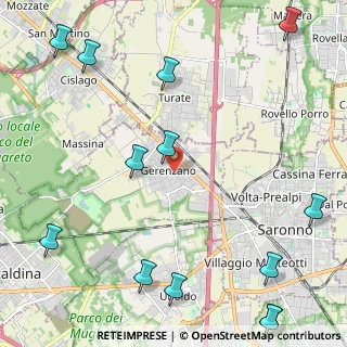 Mappa 21040 Gerenzano VA, Italia (3.21231)