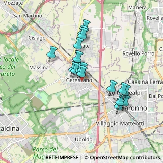 Mappa 21040 Gerenzano VA, Italia (1.53941)