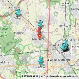 Mappa 21040 Gerenzano VA, Italia (2.66895)
