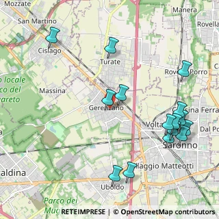 Mappa 21040 Gerenzano VA, Italia (2.456)