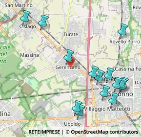 Mappa 21040 Gerenzano VA, Italia (2.46643)