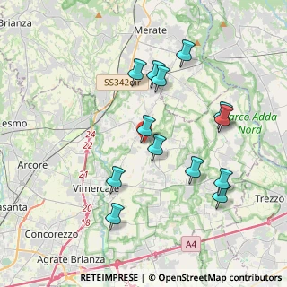 Mappa Aicurzio, 20886 Aicurzio MB, Italia (3.80462)