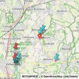 Mappa Strada per Cascina Restelli, 20886 Aicurzio MB, Italia (2.96909)