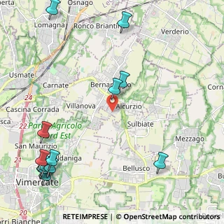 Mappa Str. per Cascina Restelli, 20886 Aicurzio MB, Italia (3.06923)