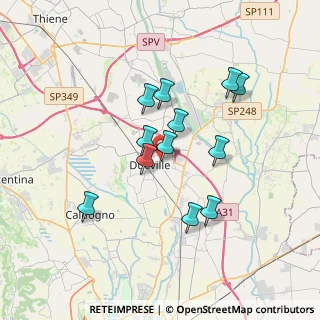 Mappa Via U. Foscolo, 36031 Dueville VI, Italia (2.955)