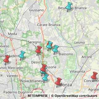 Mappa Strada vicinale per, 20851 Lissone MB, Italia (5.08545)