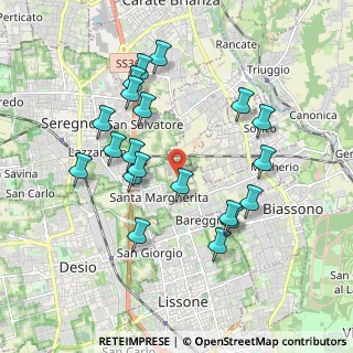Mappa Strada vicinale per, 20851 Lissone MB, Italia (1.857)