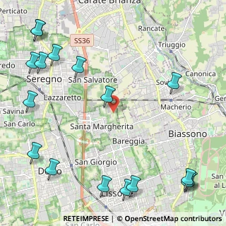 Mappa Strada vicinale per, 20851 Lissone MB, Italia (3.22059)