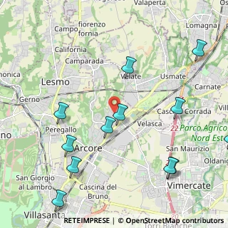 Mappa Via Perugino, 20862 Arcore MB, Italia (2.6175)