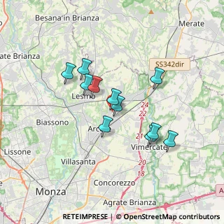 Mappa Via Perugino, 20862 Arcore MB, Italia (2.83455)