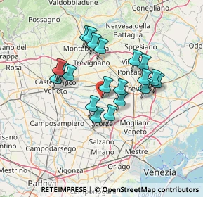 Mappa Vicolo Settimo, 31050 Badoere TV, Italia (11.4885)