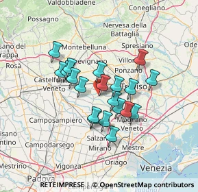 Mappa Vicolo Settimo, 31050 Badoere TV, Italia (10.387)