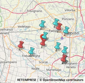 Mappa Vicolo Settimo, 31050 Badoere TV, Italia (6.765)