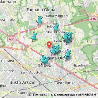 Mappa Via Palmanova, 21057 Olgiate Olona VA, Italia (1.46133)