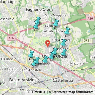 Mappa Via Palmanova, 21057 Olgiate Olona VA, Italia (1.77385)
