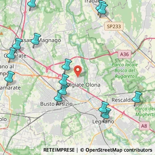 Mappa Via Palmanova, 21057 Olgiate Olona VA, Italia (5.73929)