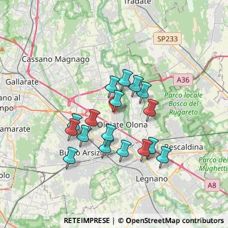 Mappa Via Palmanova, 21057 Olgiate Olona VA, Italia (3.05647)