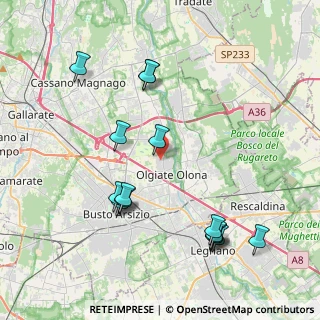 Mappa Via Palmanova, 21057 Olgiate Olona VA, Italia (4.42067)