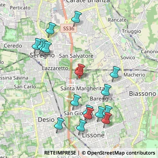 Mappa Via delle Industrie, 20851 Lissone MB, Italia (2.35294)