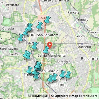 Mappa Via delle Industrie, 20851 Lissone MB, Italia (2.3955)