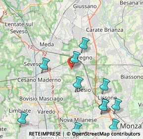 Mappa Via Ferrante Aporti, 20831 Seregno MB, Italia (5.30917)