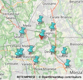 Mappa Via Ferrante Aporti, 20831 Seregno MB, Italia (4.00182)
