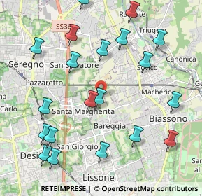 Mappa Via Thomas Alva Edison, 20845 Macherio MB, Italia (2.412)
