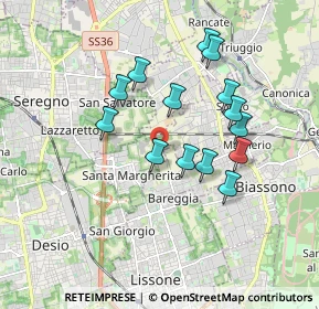 Mappa Via Thomas Alva Edison, 20845 Macherio MB, Italia (1.57929)