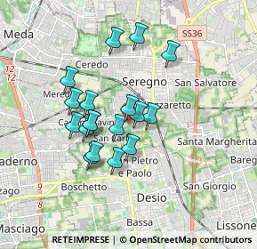 Mappa Via Giovanni Pacini, 20831 Seregno MB, Italia (1.42)