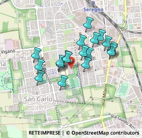 Mappa Via Giovanni Pacini, 20831 Seregno MB, Italia (0.3475)