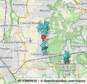 Mappa Via Francesco Petrarca, 20815 Cogliate MB, Italia (1.31455)
