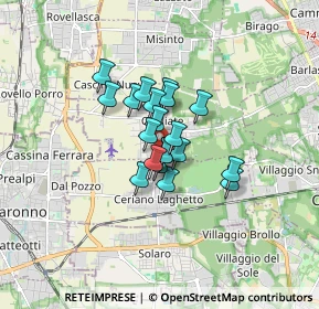 Mappa Via Francesco Petrarca, 20815 Cogliate MB, Italia (0.989)