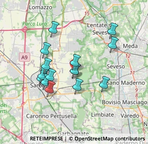Mappa Via Francesco Petrarca, 20815 Cogliate MB, Italia (3.084)