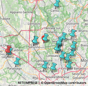 Mappa Via Francesco Petrarca, 20815 Cogliate MB, Italia (8.572)