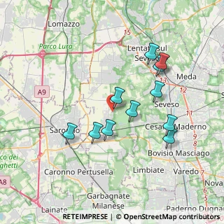 Mappa Via Aldo Moro, 20815 Cogliate MB, Italia (3.41273)