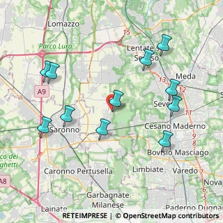 Mappa Via Aldo Moro, 20815 Cogliate MB, Italia (4.24727)