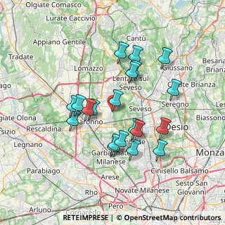 Mappa Via Aldo Moro, 20815 Cogliate MB, Italia (6.4065)