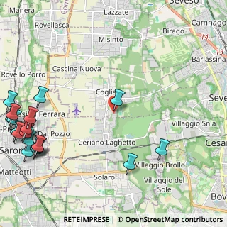 Mappa Via Aldo Moro, 20815 Cogliate MB, Italia (3.323)
