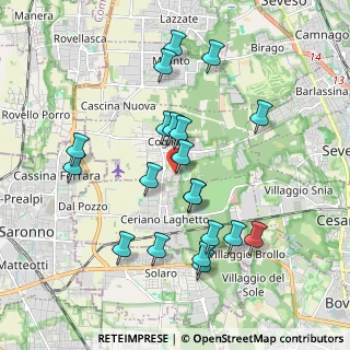 Mappa Via Aldo Moro, 20815 Cogliate MB, Italia (1.86)