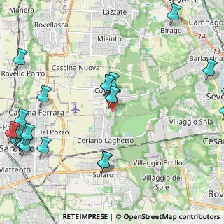 Mappa Via Aldo Moro, 20815 Cogliate MB, Italia (3.012)