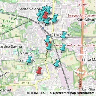 Mappa Via Milano, 20863 Seregno MB, Italia (1.066)