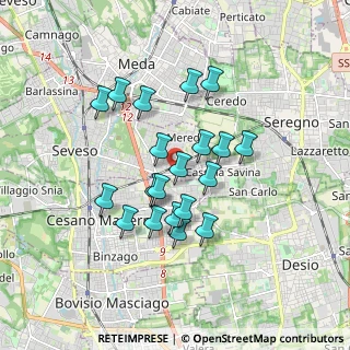 Mappa Via Cristoforo Colombo, 20031 Seveso MB, Italia (1.457)