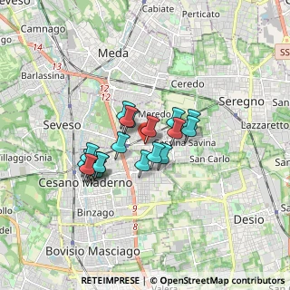 Mappa Via Cristoforo Colombo, 20031 Seveso MB, Italia (1.284)