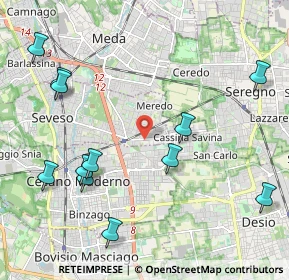 Mappa Via Cristoforo Colombo, 20031 Seveso MB, Italia (2.50917)